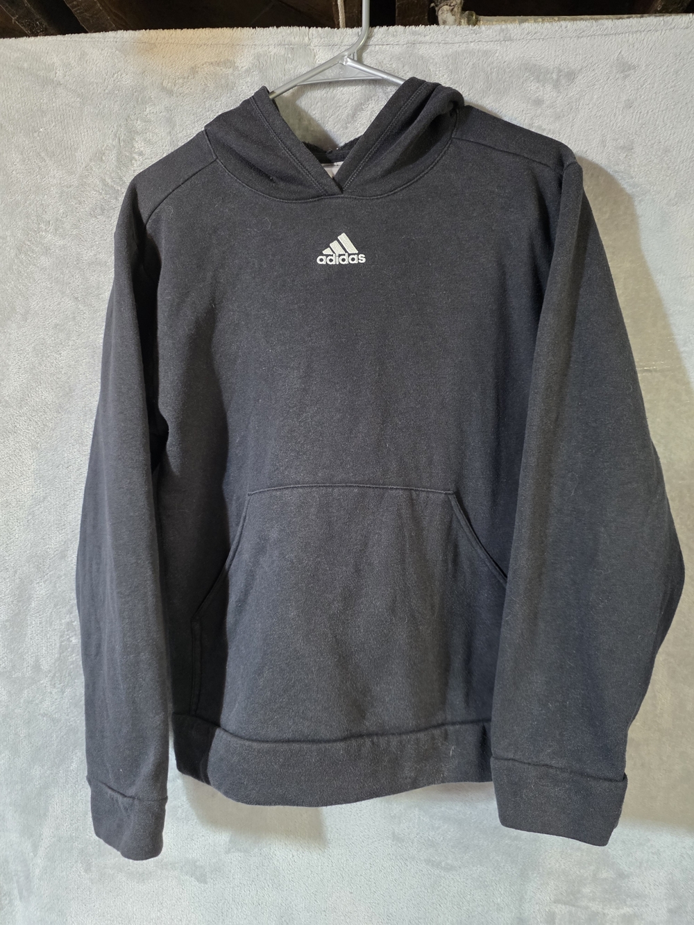 Adidas Men’s Black Hoodie Sweatshirt
